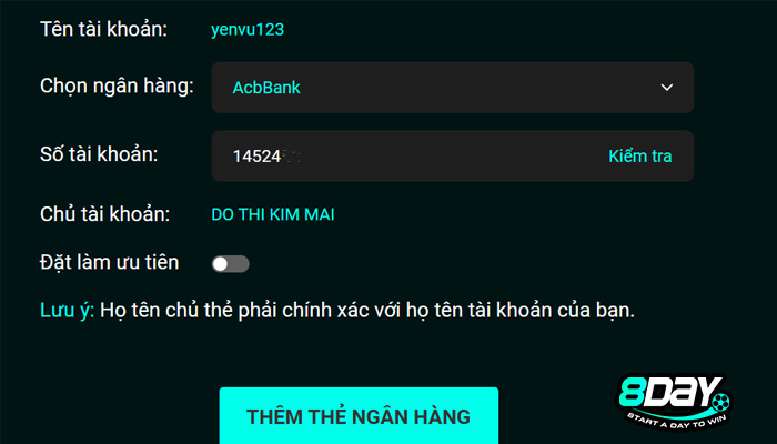 cách rút tiền 8 day bet